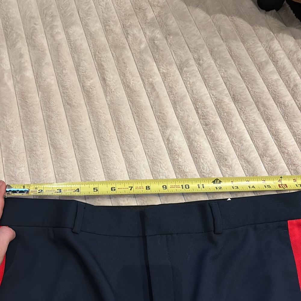 Banana Republic navy pant with red stripe - 10 - Picture 3 of 5